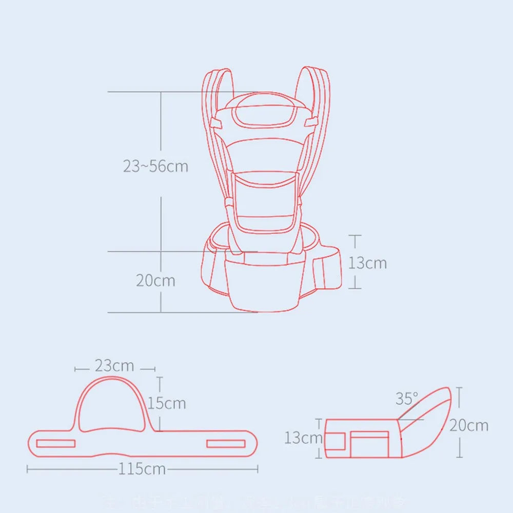 Little Wild Ones: SnuggleStride⢠Hipseat Carrier & Sling
"Sky Blue"