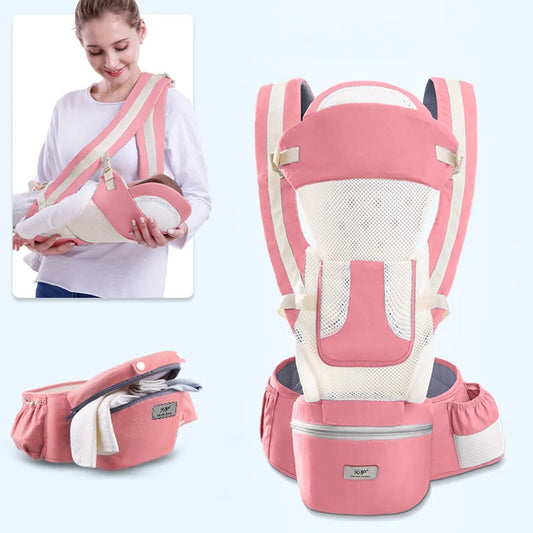 Little Wild Ones: SnuggleStride™ Hipseat Carrier & Sling
"Cherry Pink Breathable"