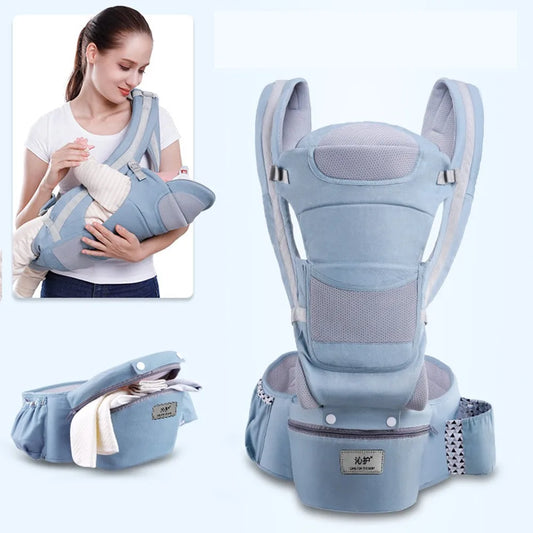Little Wild Ones: SnuggleStride™ Hipseat Carrier & Sling
"Spring Blue"
