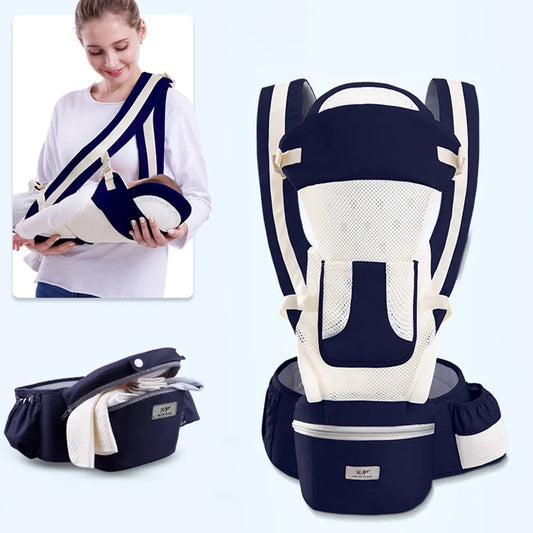 Little Wild Ones: SnuggleStride™ Hipseat Carrier & Sling
"Navy Blue Breathable"
